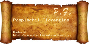 Pospischil Florentina névjegykártya